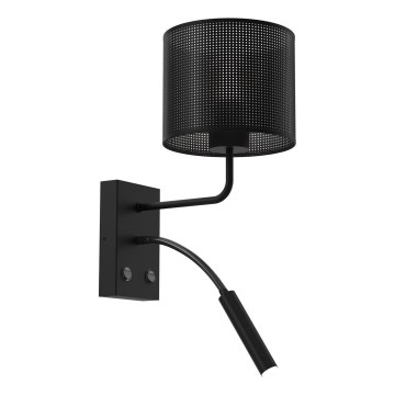 Fali lámpa LOFT SHADE 1xE27/60W+1xG9/8W/230V fekete