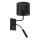 Fali lámpa LOFT SHADE 1xE27/60W+1xG9/8W/230V fekete