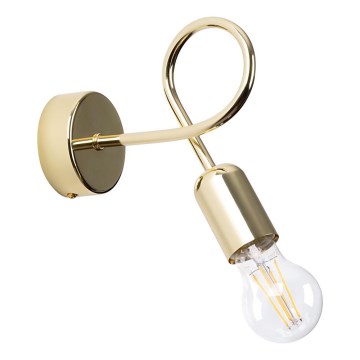 Fali lámpa LOOP 1xE27/15W/230V arany