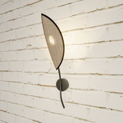Fali lámpa LOTUS 1xE14/10W/230V fekete/bézs