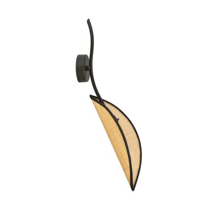 Fali lámpa LOTUS 1xE14/10W/230V fekete/bézs