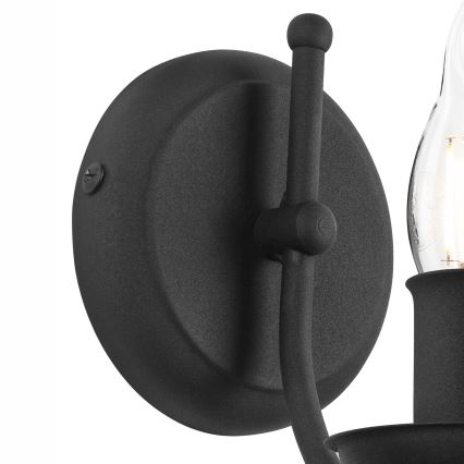 Fali lámpa LUCY 1xE14/60W/230V fekete