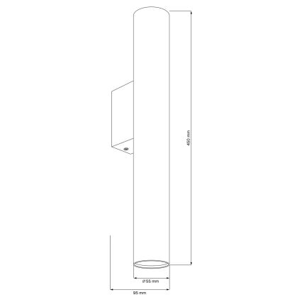 Fali lámpa LUNGOMARE 2xGU10/10W/230V matt króm