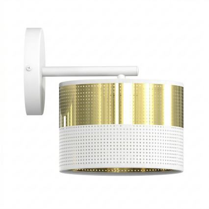 Fali lámpa LUX 1xE27/15W/230V fehér/arany