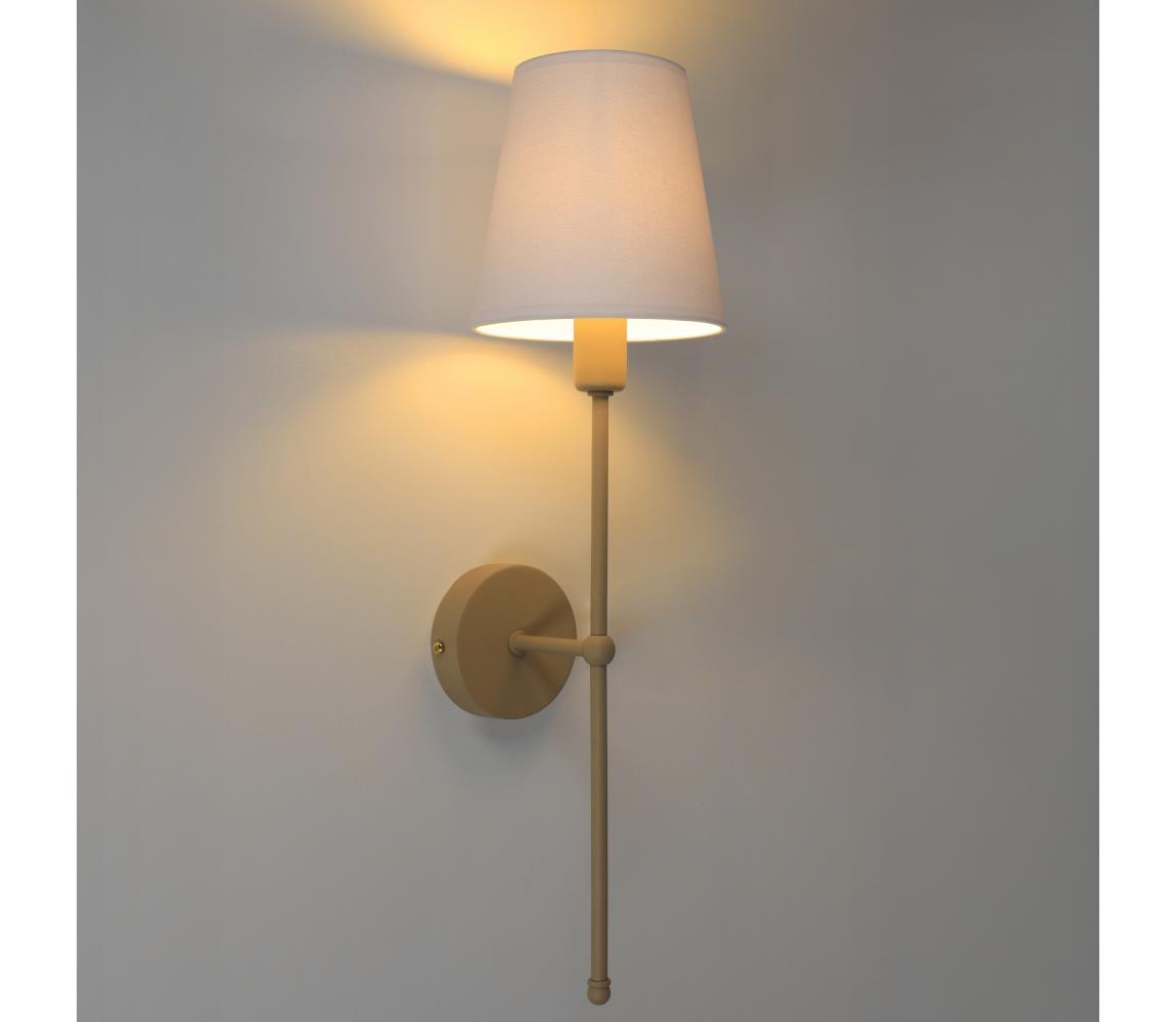Fali lámpa MADELA 1xE14/40W/230V fehér/bézs 0478