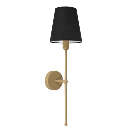 Fali lámpa MADELA 1xE14/40W/230V fekete/bézs