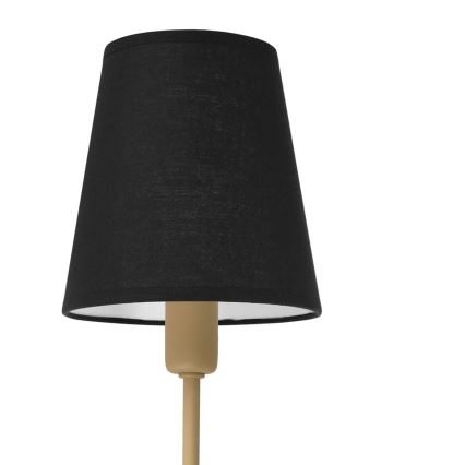 Fali lámpa MADELA 1xE14/40W/230V fekete/bézs