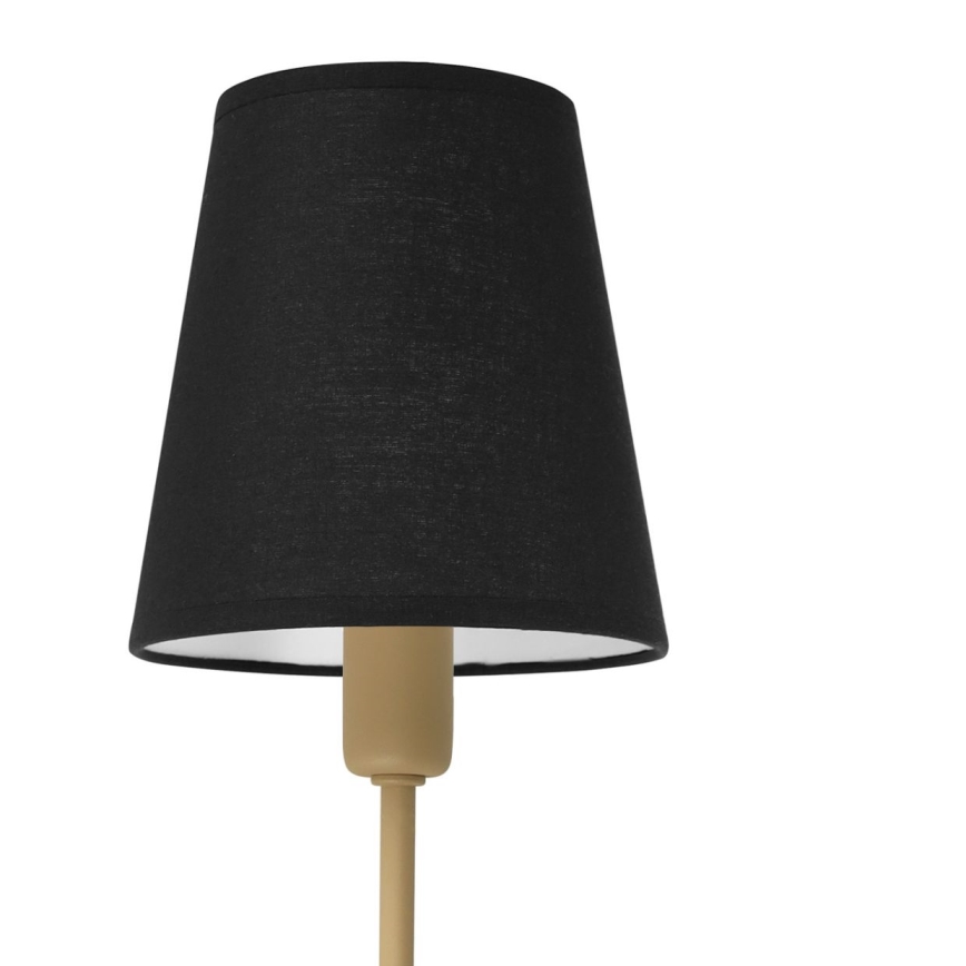 Fali lámpa MADELA 1xE14/40W/230V fekete/bézs