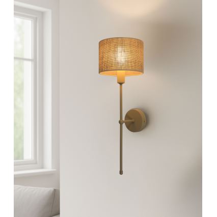 Fali lámpa MADELA 1xE14/40W/230V juta/bézs