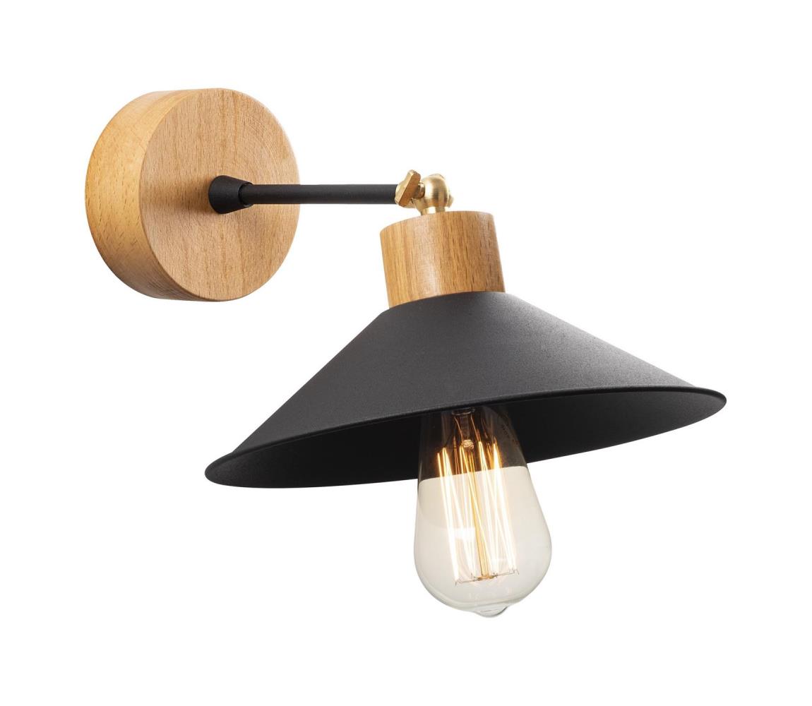 Fali lámpa MANAVGAT 1xE27/40W/230V barna/fekete 525NOR3138