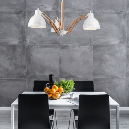 Fali lámpa MARCELLO 3xE27/60W/230V bükk