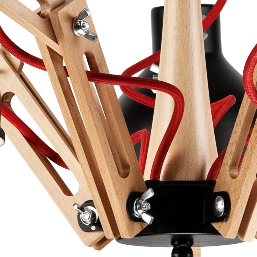 Fali lámpa MARCELLO 5xE27/60W/230V bükk