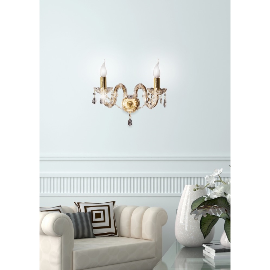 Fali lámpa MARIA TERESA 2xE14/40W/230V