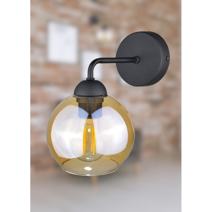 Fali lámpa MELLE BLACK 1xE27/60W/230V