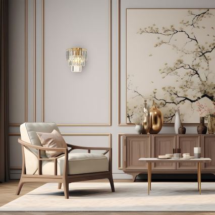 Fali lámpa MILANO 2xE14/40W/230V arany