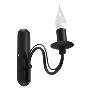 Fali lámpa MINERWA 1xE14/40W/230V fekete