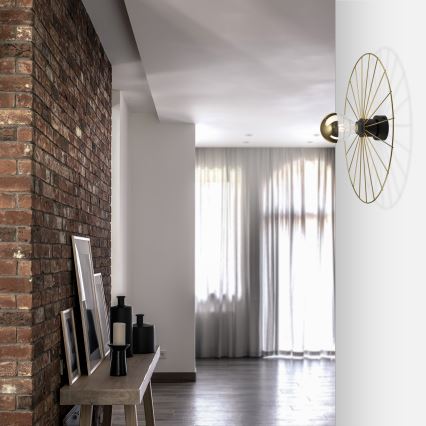 Fali lámpa MONTANA 1xE27/15W/230V átm. 45 cm arany