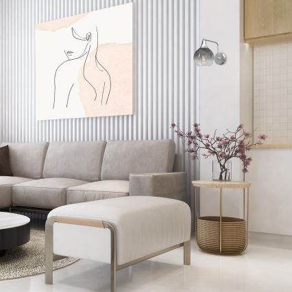 Fali lámpa MONTE 1xE27/60W/230V matt króm