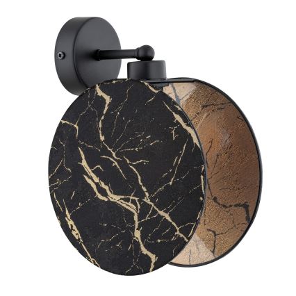 Fali lámpa MOTIF 1xE27/15W/230V fekete/arany