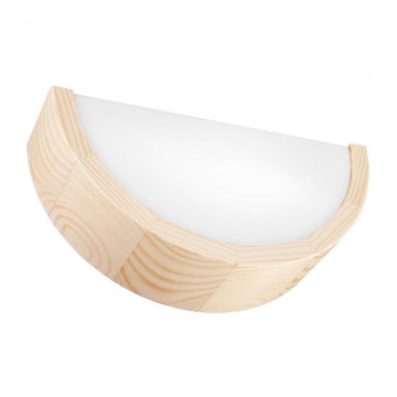 Fali lámpa NATURAL 1xE27/60W/230V fenyő