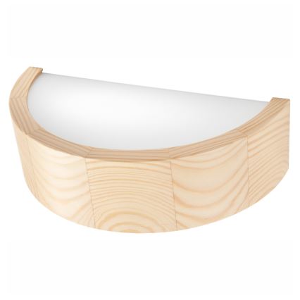 Fali lámpa NATURAL 1xE27/60W/230V fenyő