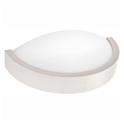 Fali lámpa NATURAL SLIM 1xE27/60W/230V fenyő/fehér