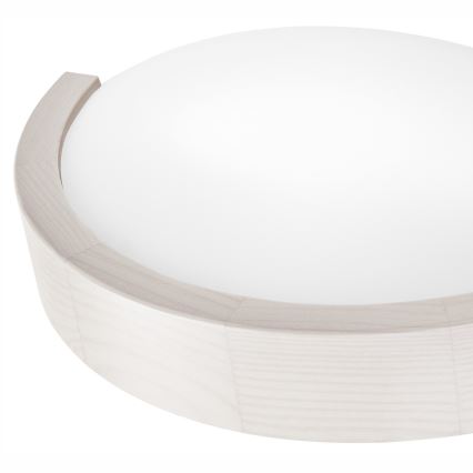 Fali lámpa NATURAL SLIM 1xE27/60W/230V fenyő/fehér