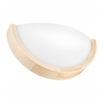 Fali lámpa NATURAL SLIM 1xE27/60W/230V fenyő