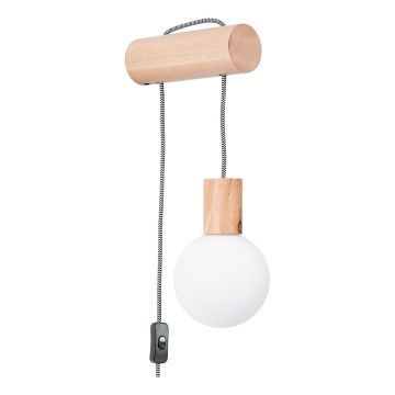 Fali lámpa NIBMI 1xG9/8W/230V bükkfa