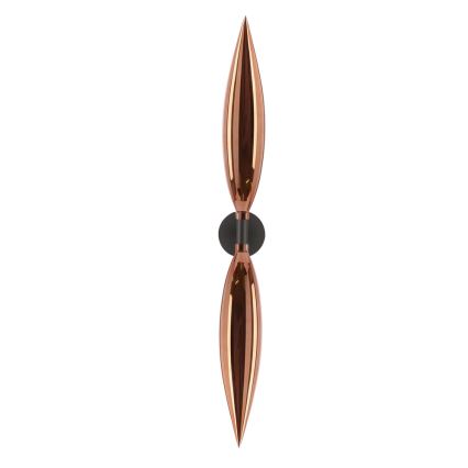 Fali lámpa NORDIC 2xG9/5W/230V fekete/réz