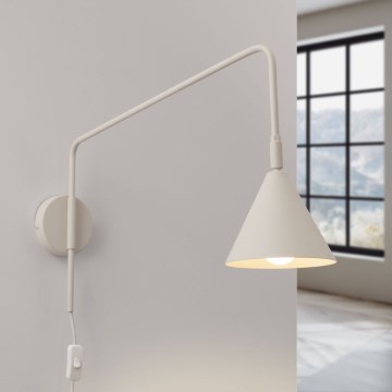 Fali lámpa NOX 1xE14/10W/230V krémes