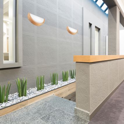 Fali lámpa OAK 1xE27/60W/230V tölgy