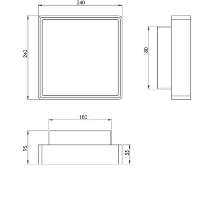 Fali lámpa OBAN 1xE27/42W