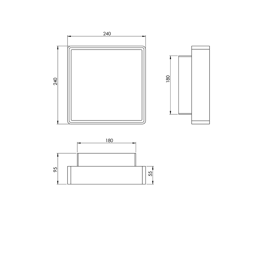 Fali lámpa OBAN 1xE27/42W