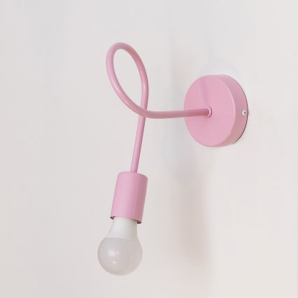 Fali lámpa OXFORD 1xE27/15W/230V rózsaszín