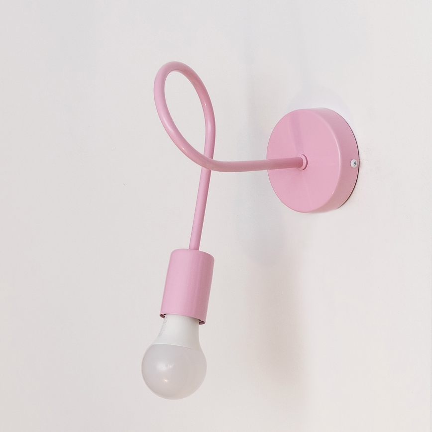 Fali lámpa OXFORD 1xE27/15W/230V rózsaszín