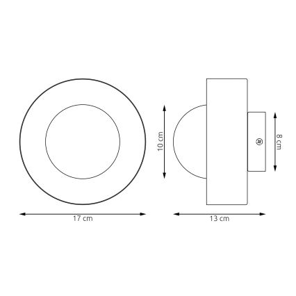 Fali lámpa OZZY 1xG9/8W/230V bézs