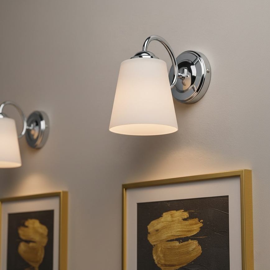 Fali lámpa PAFOS 1xE27/15W/230V fényes króm