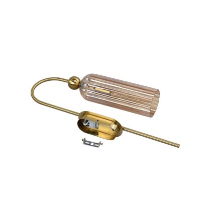 Fali lámpa PIEGA 1xE14/40W/230V sárgaréz/füstös bézs