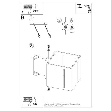 Fali lámpa PIXAR 1xG9/40W/230V