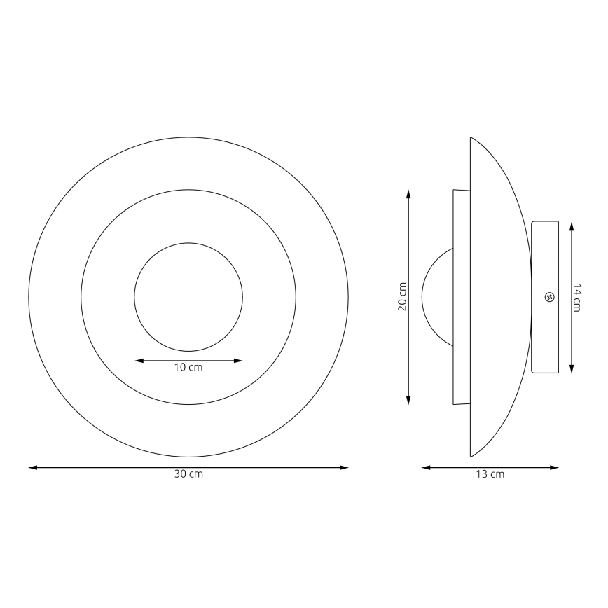 Fali lámpa POPPI 1xG9/8W/230V fekete