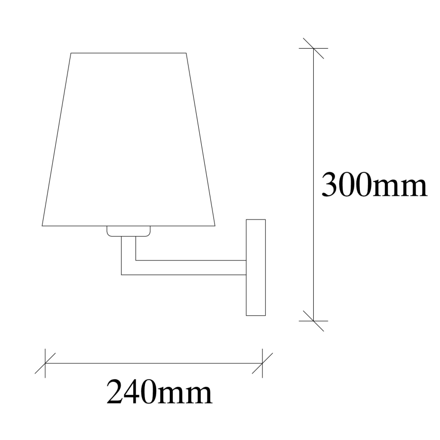 Fali lámpa PROFIL 1xE27/60W/230V