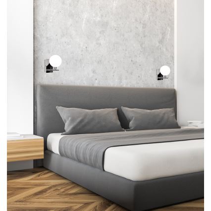 Fali lámpa RAISA 1xG9/40W/230V fényezett króm