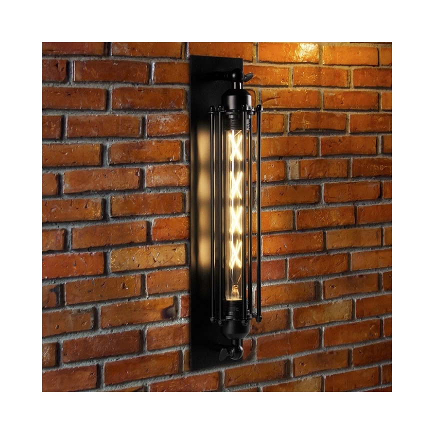 Fali lámpa RETRO 1xE27/20W/230V fekete