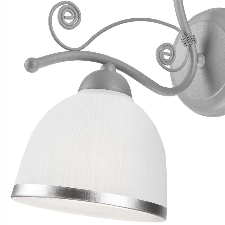 Fali lámpa RETRO II 1xE27/60W/230V ezüst