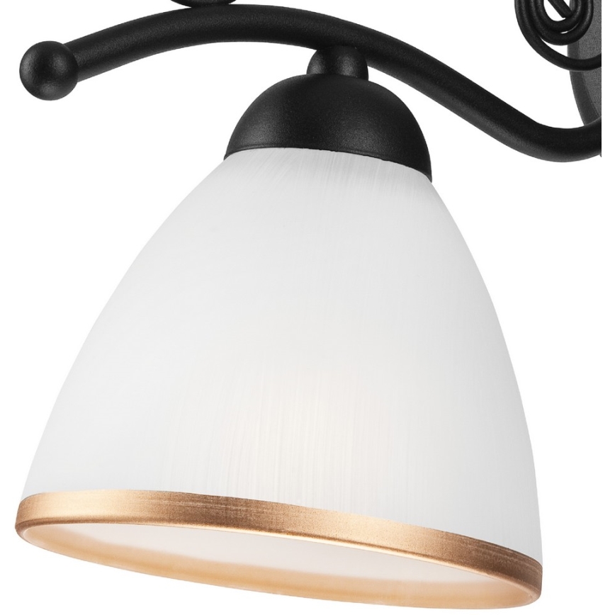 Fali lámpa RETRO II 1xE27/60W/230V matt fekete