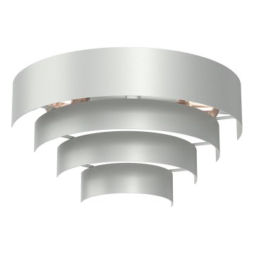 Fali lámpa RINGS 2xE27/15W/230V fényezett króm