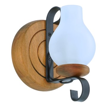 Fali lámpa ROATA 1xE14/40W/230V bükkfa