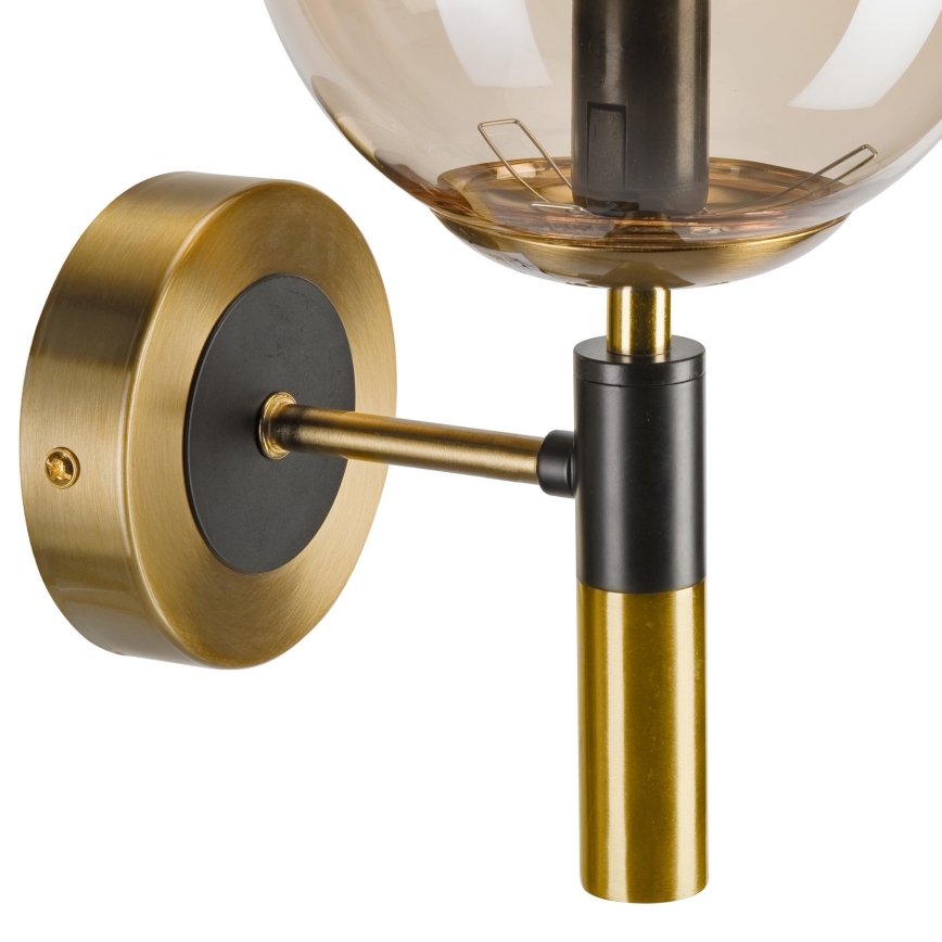 Fali lámpa ROLLO 1xE14/5W/230V arany/füstös bézs