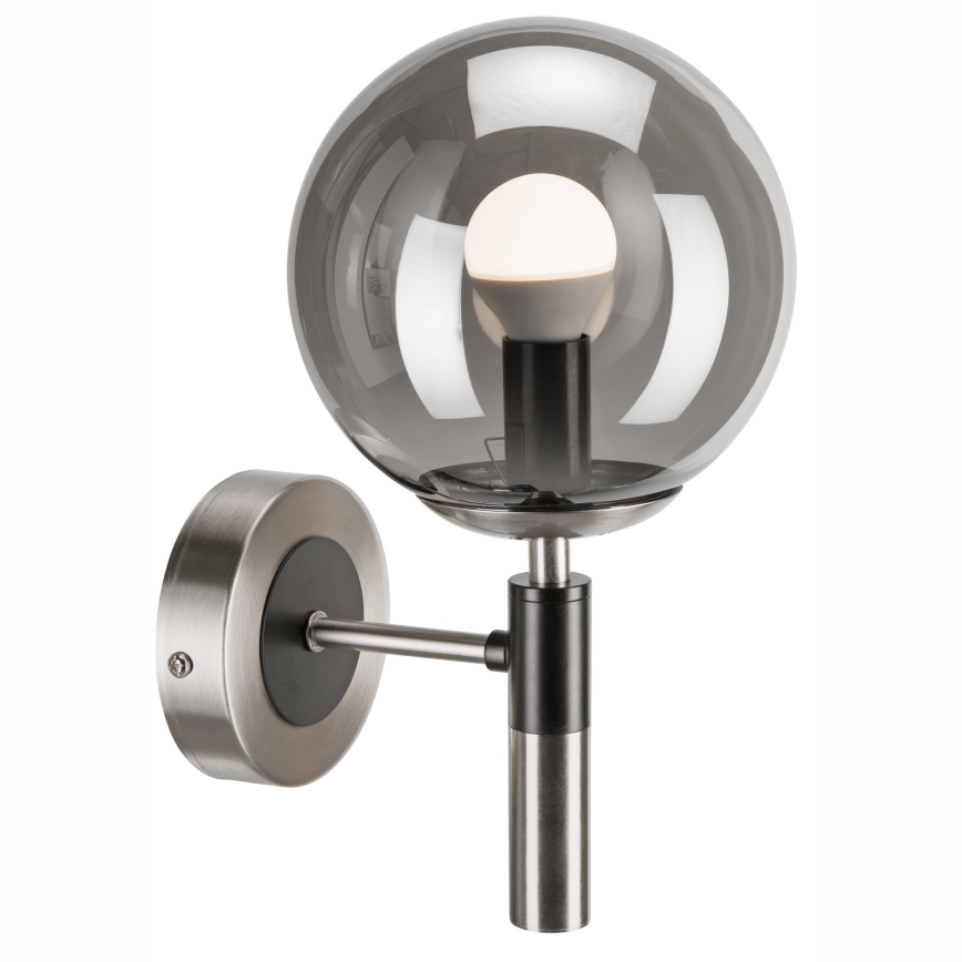 Fali lámpa ROLLO 1xE14/5W/230V matt króm/füstös